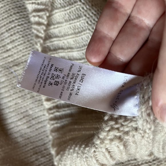 Lora Gene High Neck Alpaca Sweater - Picture 5 of 5